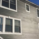 after construction photo of the side of home