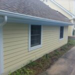 after construction photo of the side of home