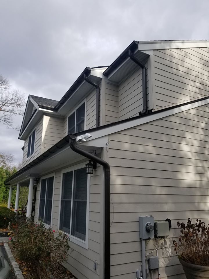 after construction photo of the front of the home from a right side angle