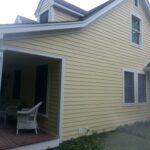 after construction photo of the side of home