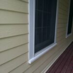 after construction photo of the side of home